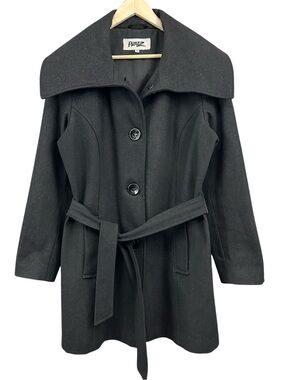 Pizazz Y2K Belted Wool-Blend Coat Vintage Size 16